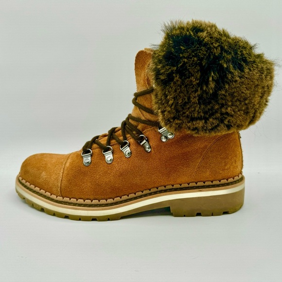 SAM EDELMAN BOWEN FUR LEATHER WINTER BOOTS - US SIZE 9 - Picture 4 of 15
